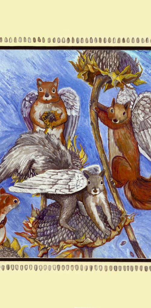 Angel Squirrels by Charmaine Hall