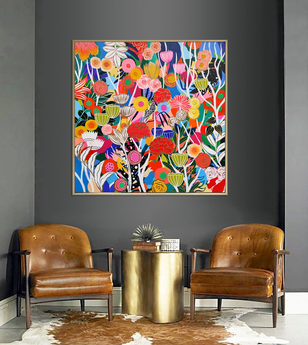 The Garden of Lynn Acrylic painting by Martina Boycheva | Artfinder