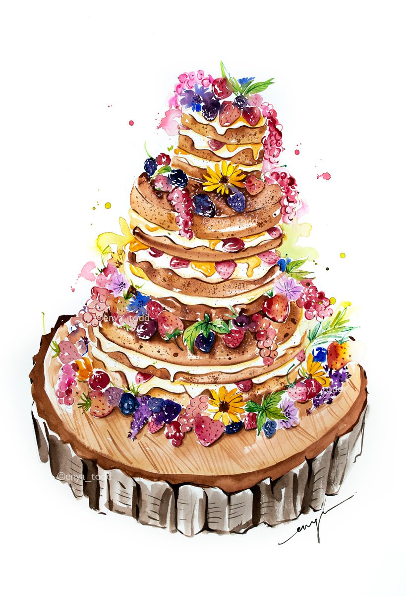 Celebration naked cake by Enya Todd
