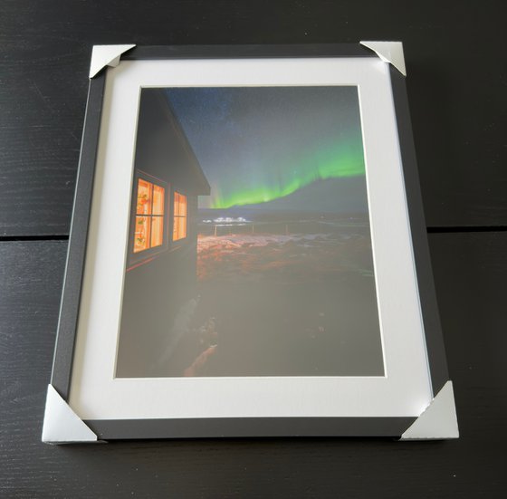 STARRY SKY AND NORTHERN LIGHT