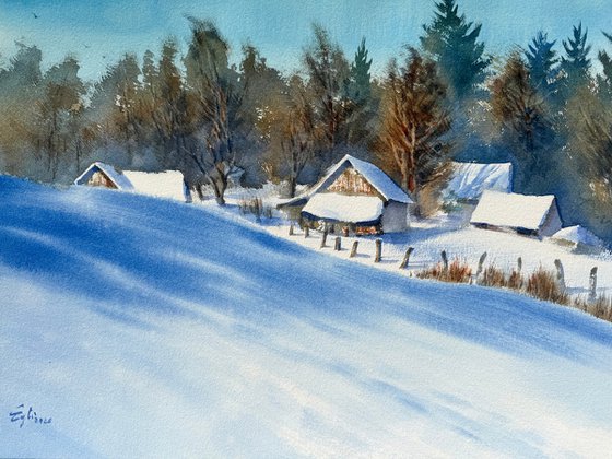 Winter in the village
