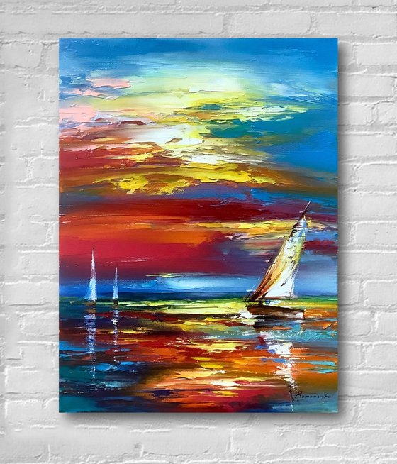 White sail