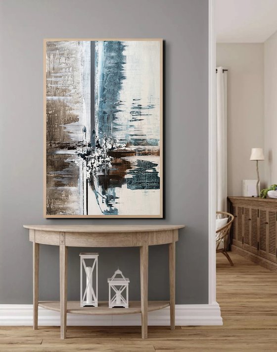 Measured Stillness. blue indigo