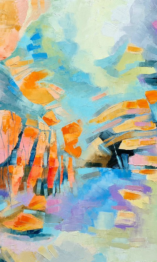 Play with reflection (90x70cm) by Simon Tünde