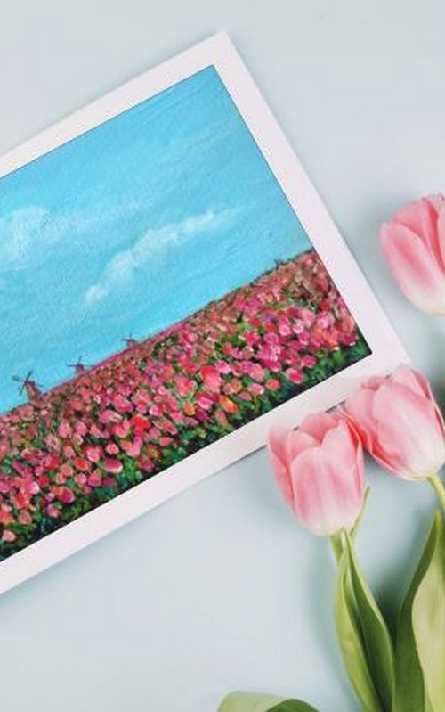 Miniature Dutch Tulip Farm by Asha Shenoy