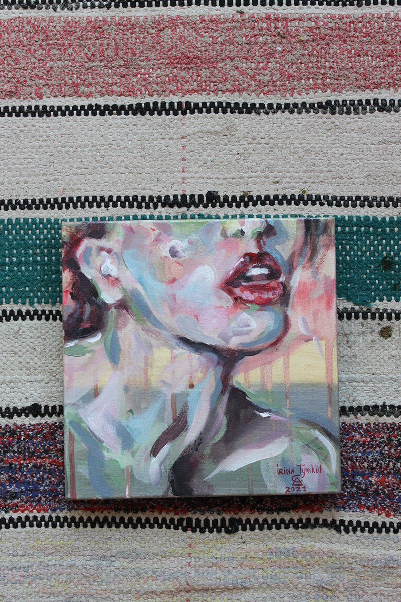 Through The Gray Eyes (2021) By Iryna Tymkul, 8 X 8, Artwork For Sale On Artfinder
