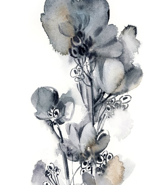 Florals in Blue n.7