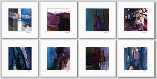Abstraction Collection 4 - 8 paintings by Kathy Morton Stanion