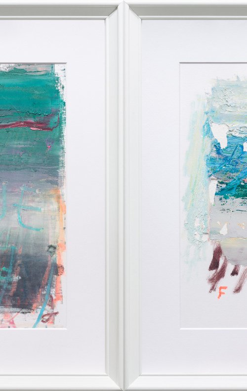 SET of 2, ABSTRACT STUDY by VENELINOV