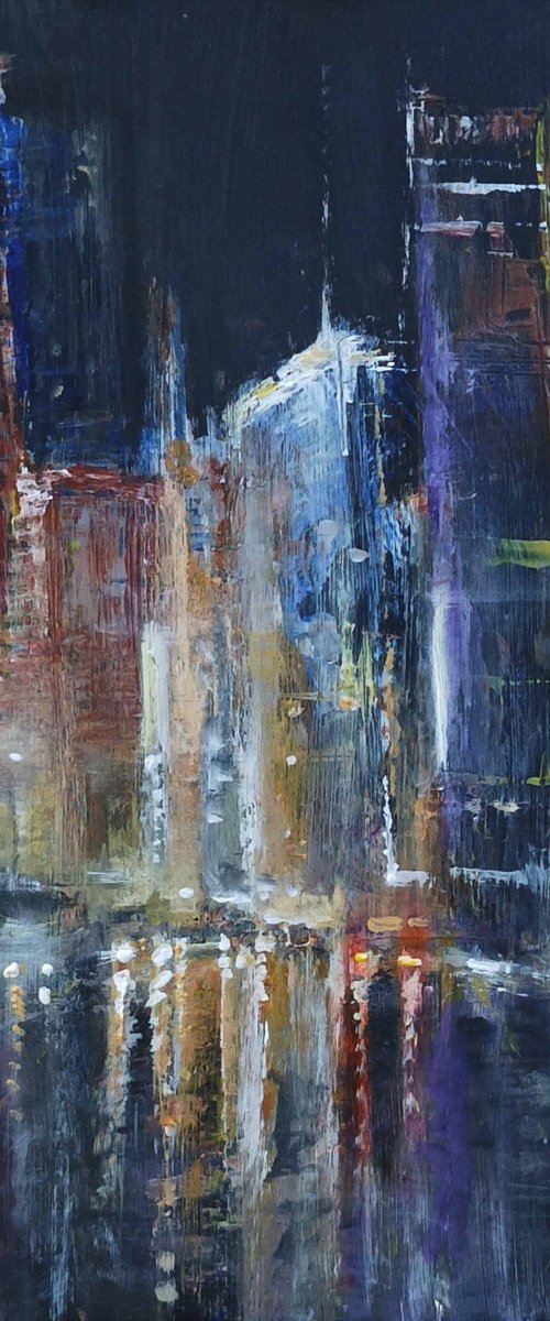 New York at Night by Alan Harris