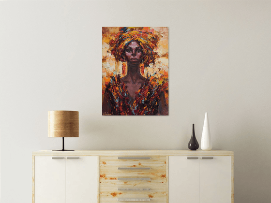 African Queen portrait