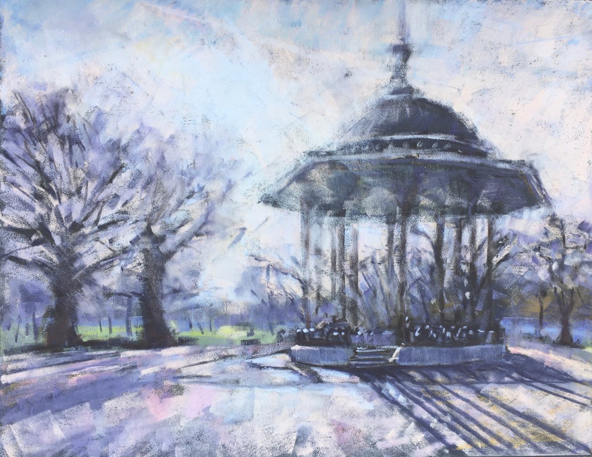 Clapham Common bandstand contre jour by Louise Gillard