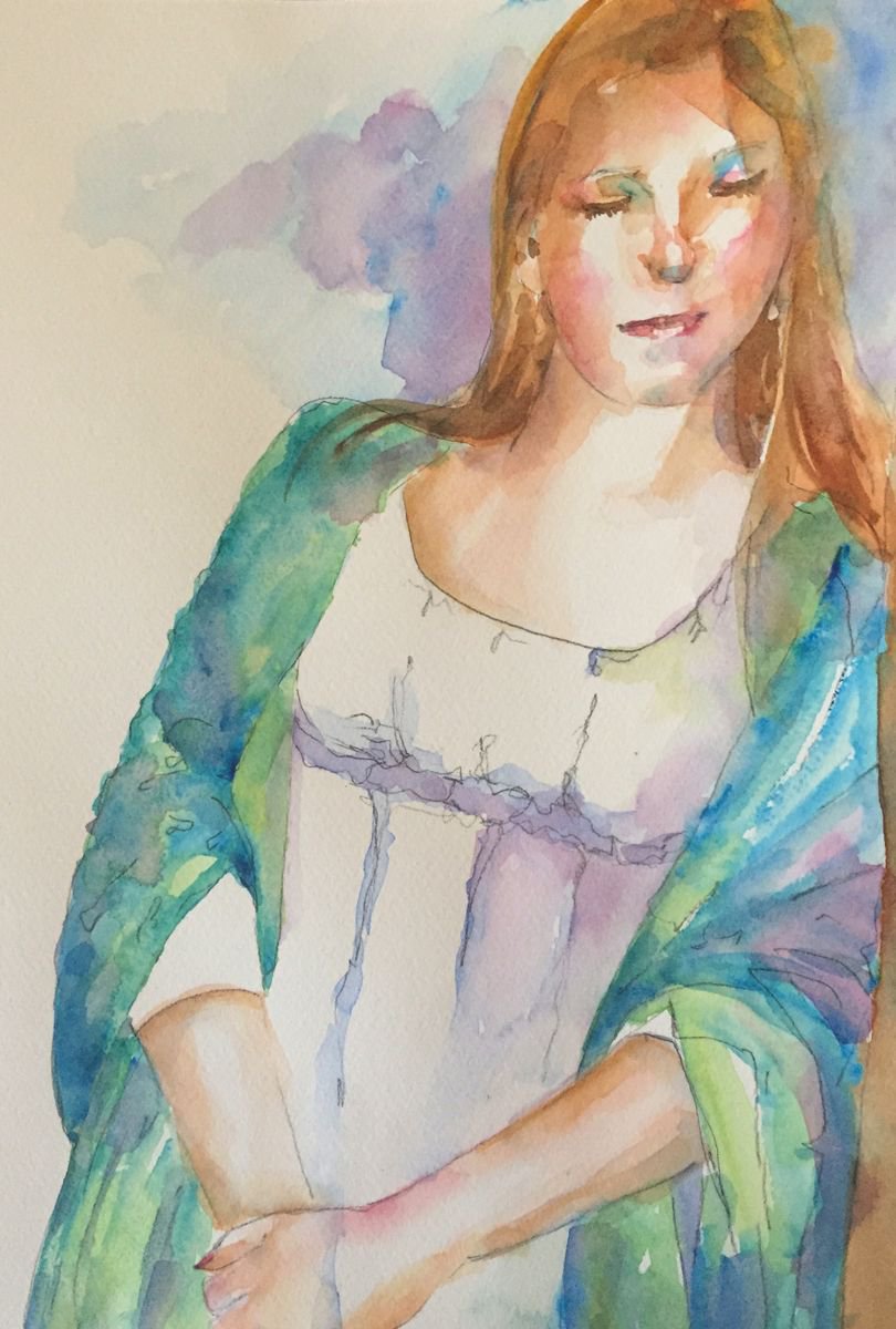 Portrait in Blue by Bronwen Jones