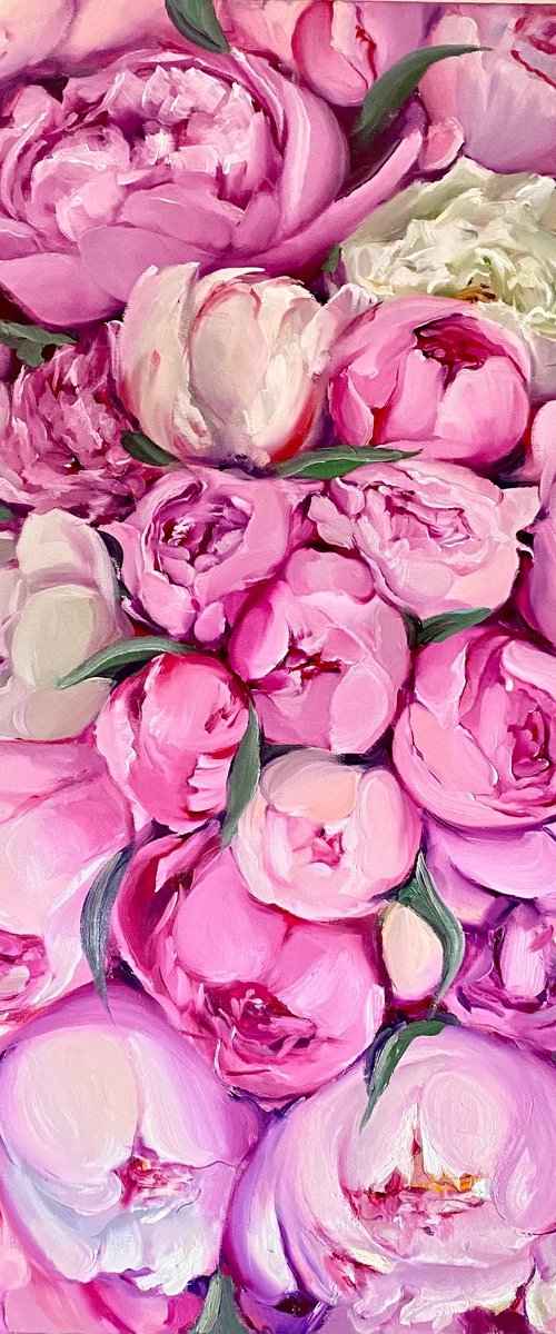 Pink peony by Olena Hromova
