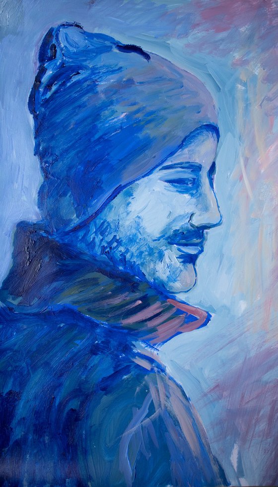 Portrait in blue