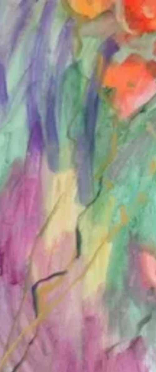 Abstract Flower Garden by Marina Krylova