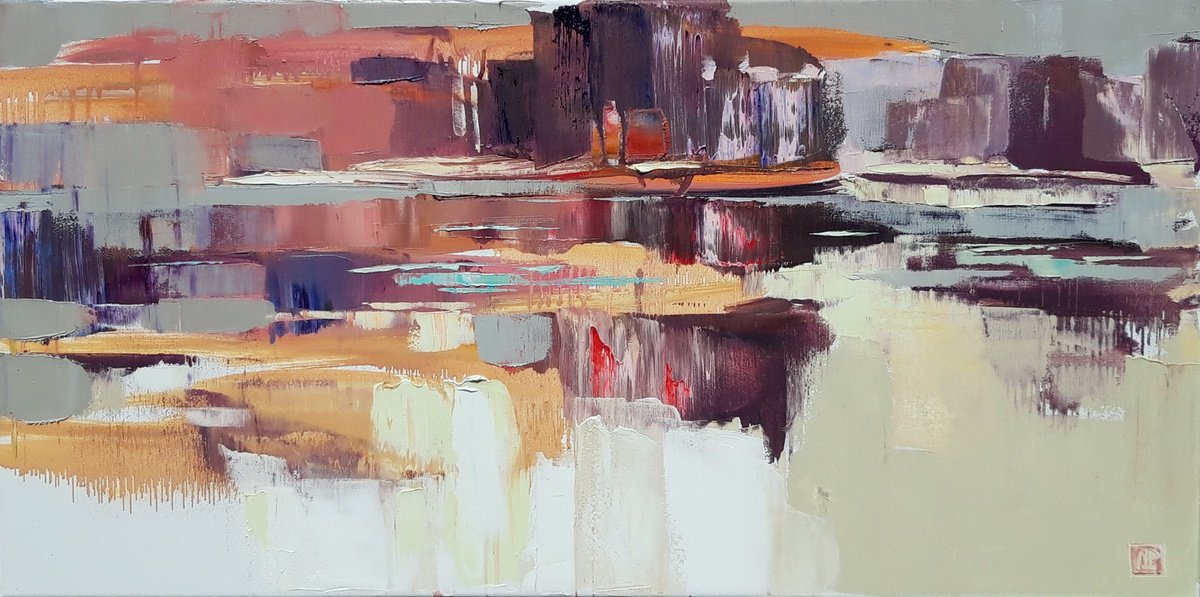 Warm Evening By Lesya Ros, 35 X 18, Artwork For Sale On Artfinder