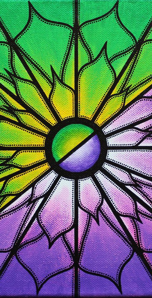 Purple and green by Jonathan Pradillon
