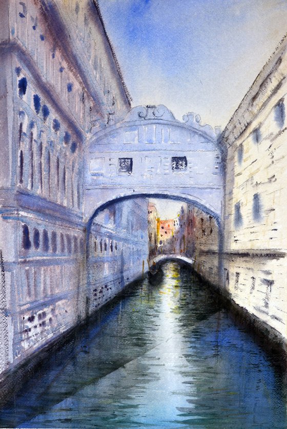 Ponte dei Sospiri / Bridge of Sighs Venice Italy 53x35cm 2020