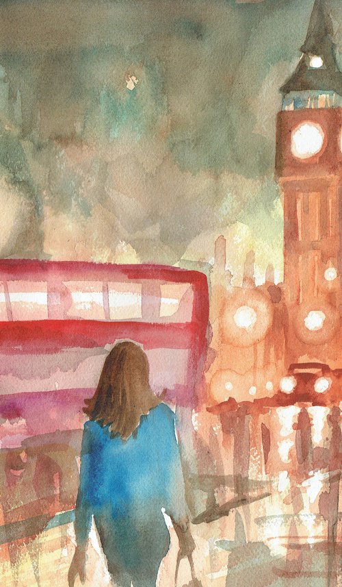 TRAFALGAR SQUARE BY NIGHT by Nicolas GOIA
