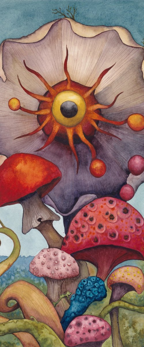 Mushroom Garden 3 by Lisa Lennon