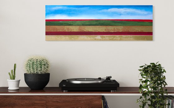 Golden Corn And Red Poppies