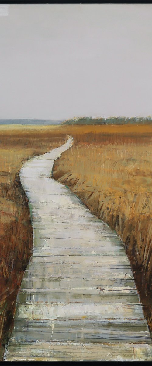 Wooden Path through the Swamp by Bo Kravchenko