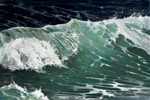 Green wave by Myroslava Denysyuk