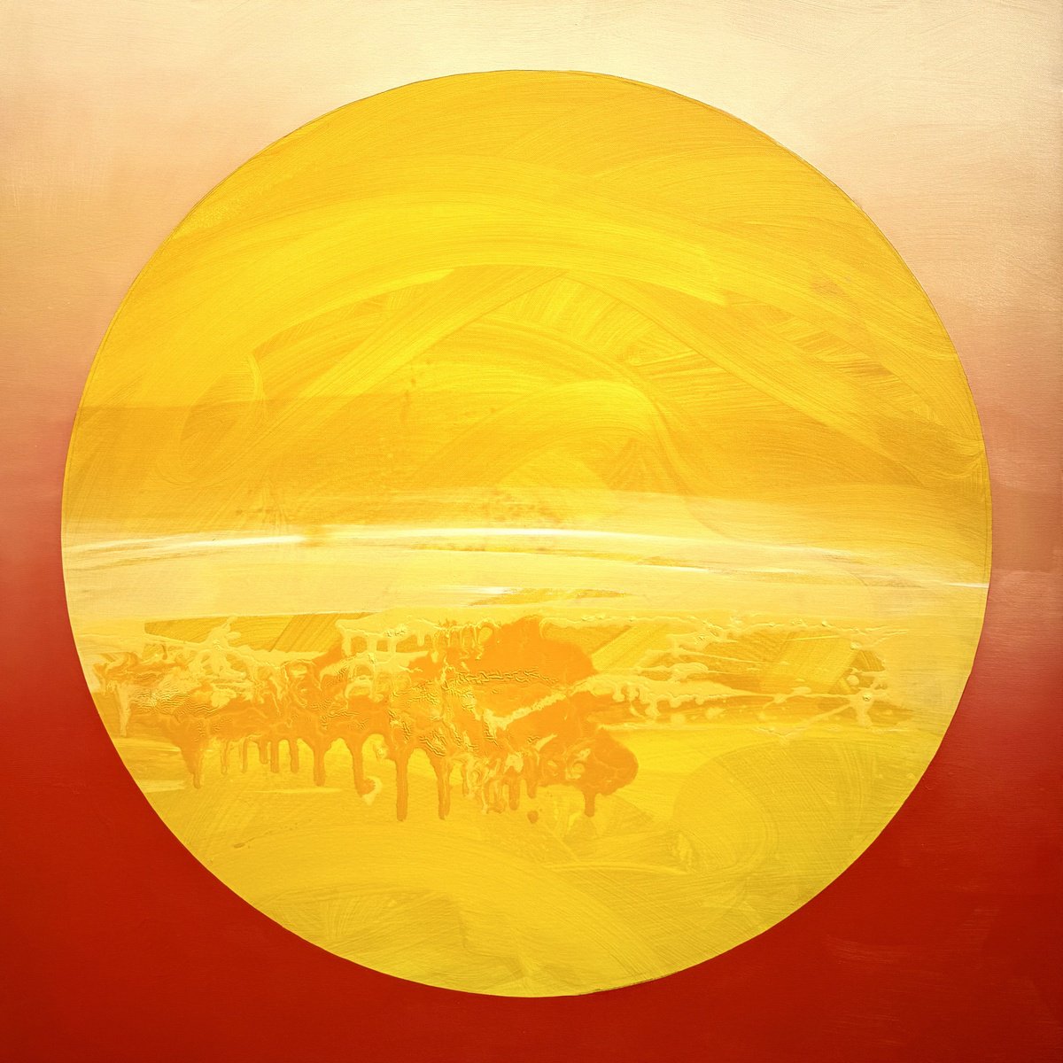 Golden Sphere By Jessica Bleasby, 39 X 39, Artwork For Sale On Artfinder