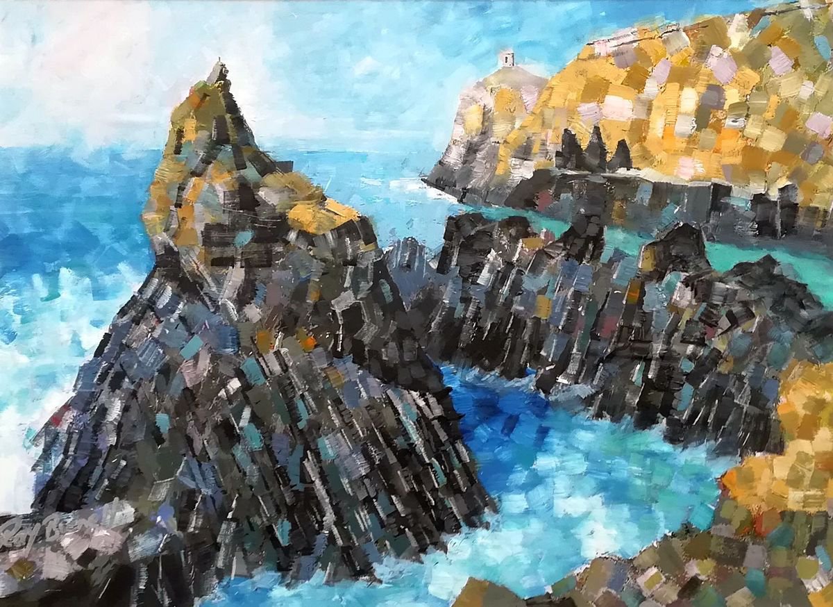Abereiddi Rocks by Ray Burnell