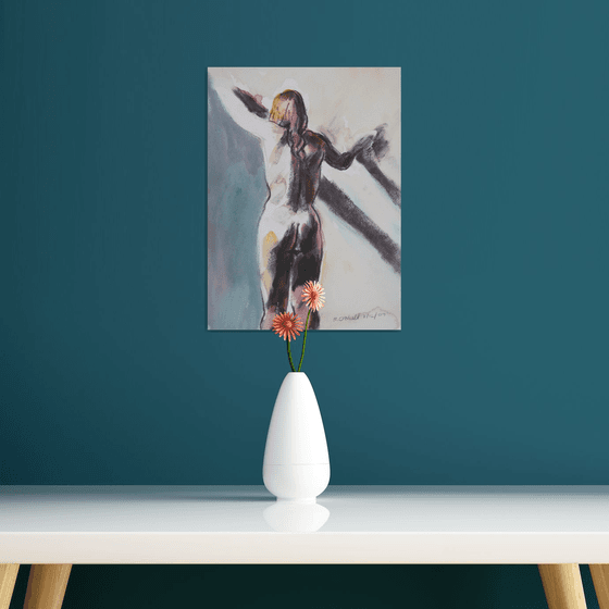 standing female nude