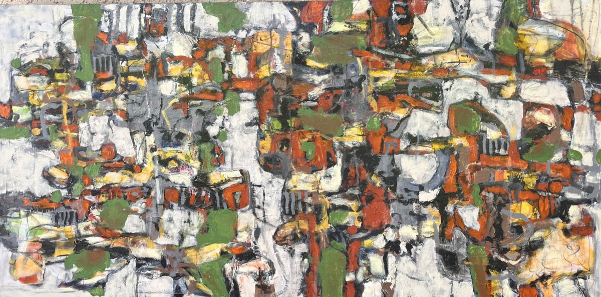 Wfere Are We? 19 By Jeffrey Davies, 48 X 24, Artwork For Sale On Artfinder