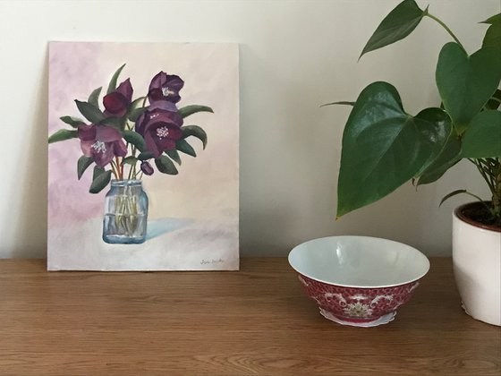 Hellebores in Oil