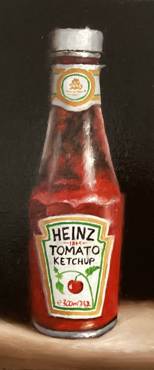 Tomato ketchup still life by Jane Palmer Art
