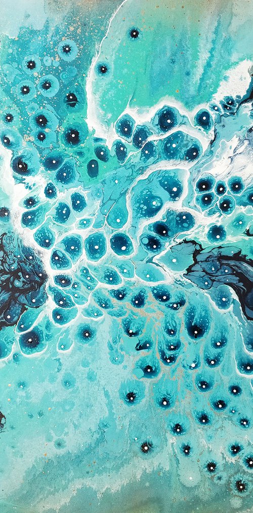 Pasithea (goddess of relaxation & meditation), 120x100cm Original Abstract Painting by Pauline H