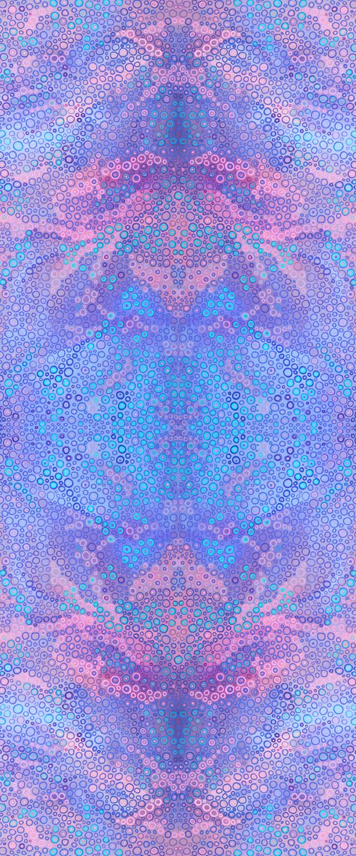 Jacaranda Blue Mandala by Jennifer Bell