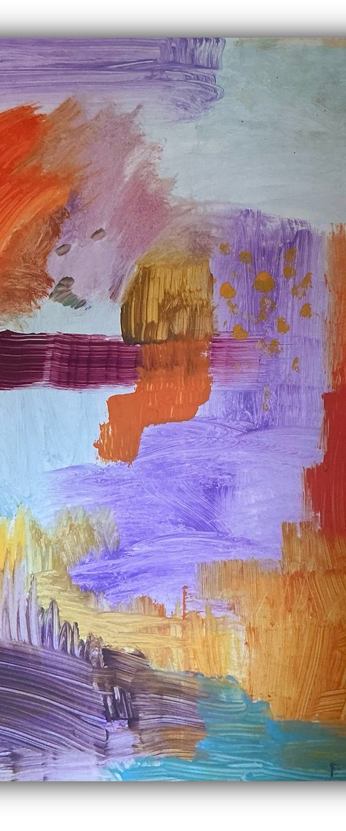 “Holding the Spark” 32×40” by Fatima Rezqi