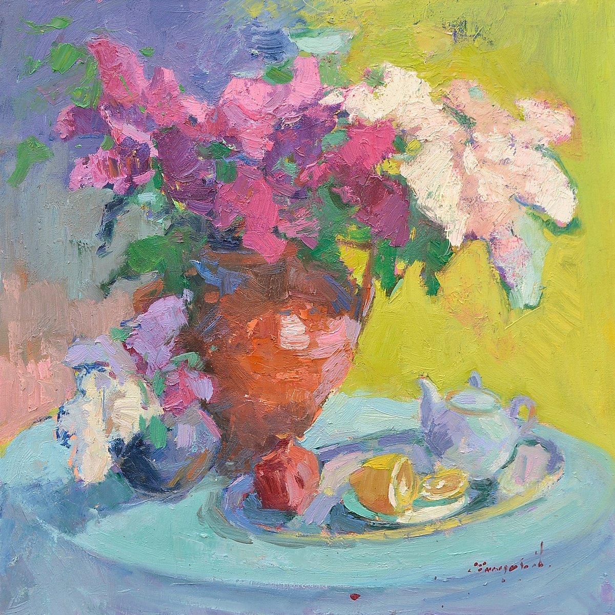 Bunches Of Lilacs By Alexander Shandor, 31 X 31, Artwork For Sale On Artfinder
