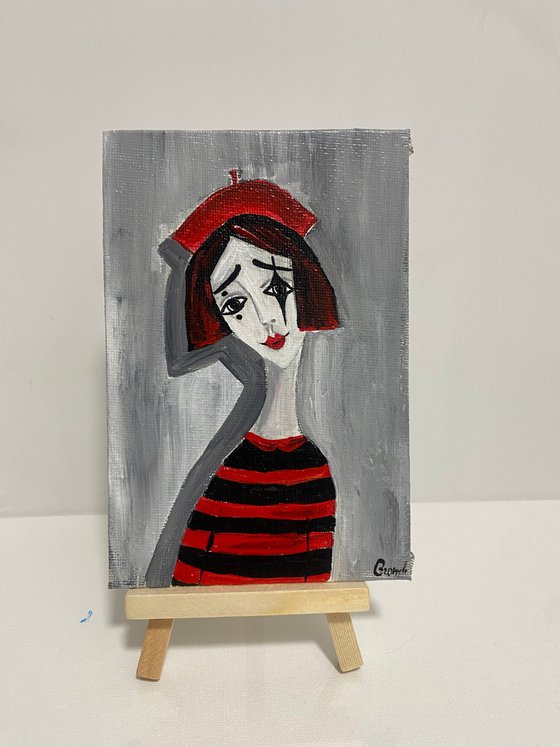 Mime girl miniature