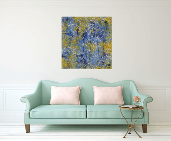BLUE DAY 110x106cm