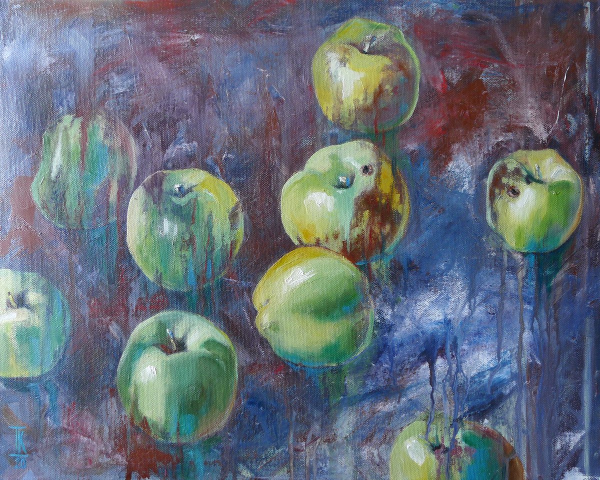 Malachite apples by Tatyana Kaganets
