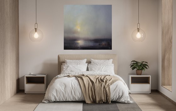 " Misty Sunrise "....Special Price W 80 x H 75 cm