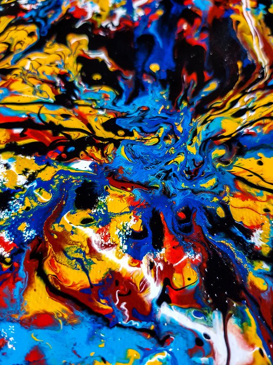 - Ownership - Style of JACKSON POLLOCK. Abstract Expressionism Painting.