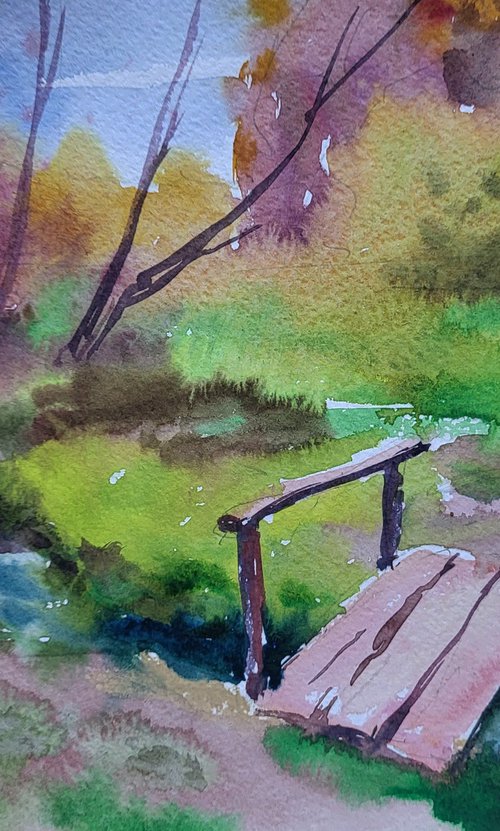 Step across water by Boris Serdyuk