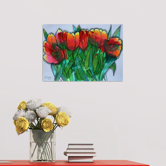 Tulips  / ORIGINAL PAINTING