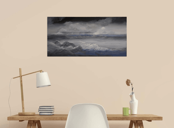 The Sun Will Shine Again Seascapes Ocean paintings Wave paintings Clouds