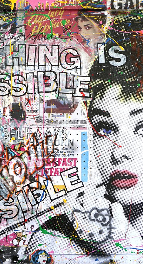 Audrey Hepburn – Nothing is impossible by Gardani Art