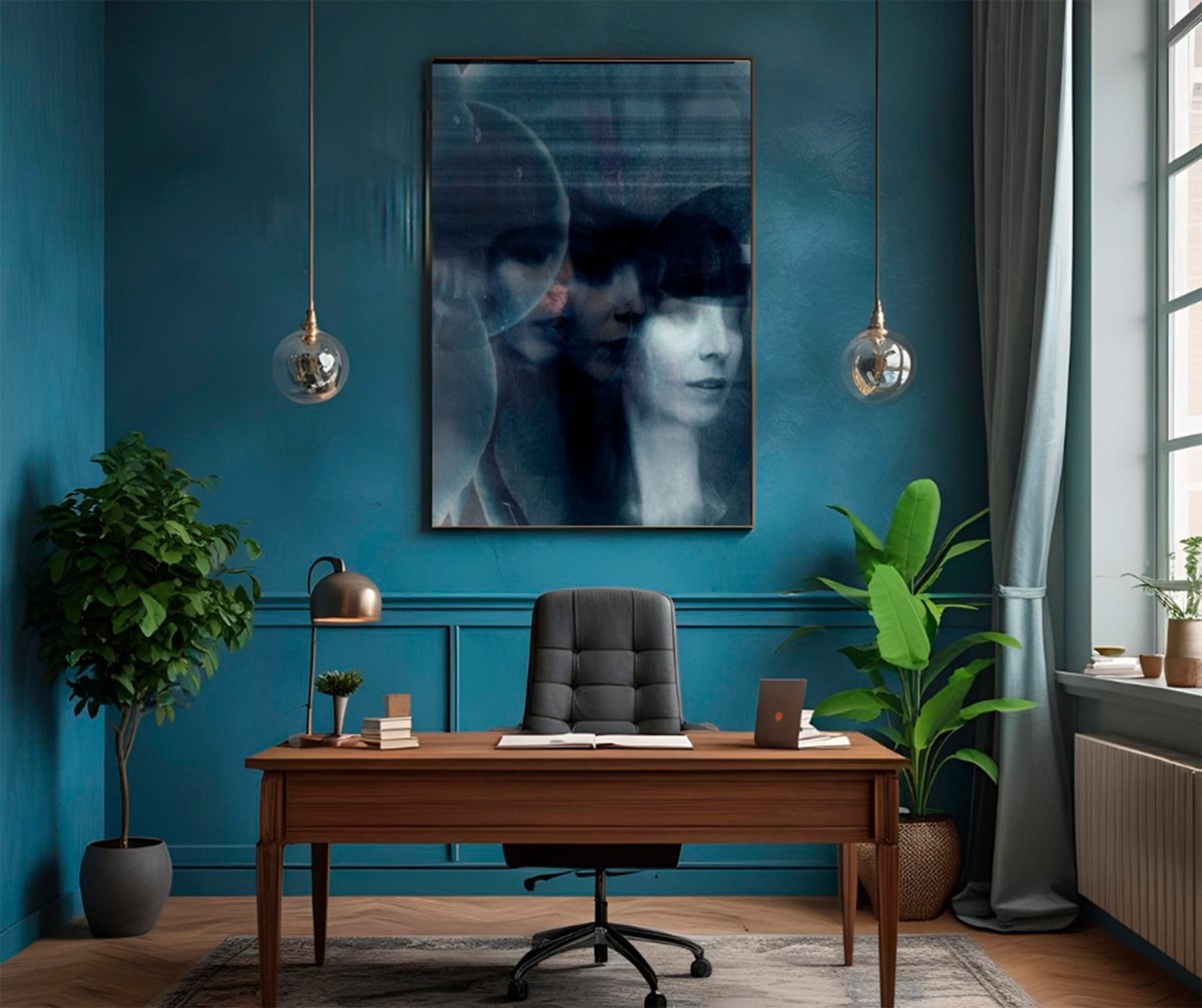 Surrealistic Abstract Photograph By Niccoli? Mario Zorza, 28 X 39", Poetic Revenge Triptych, Original Artwork