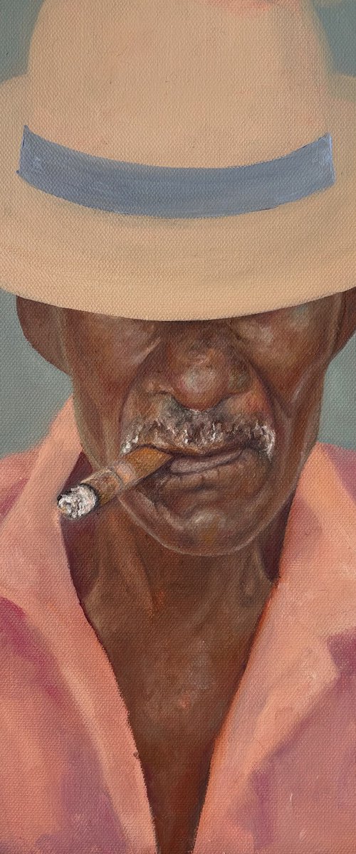 Smoking man by Anastasiya Kostyuk