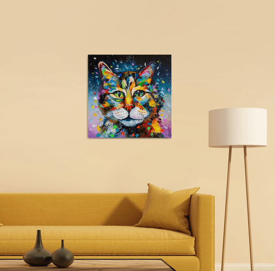 Colorful cat